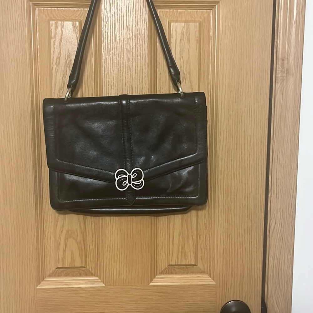 Radley London, black shoulder length strap purse.